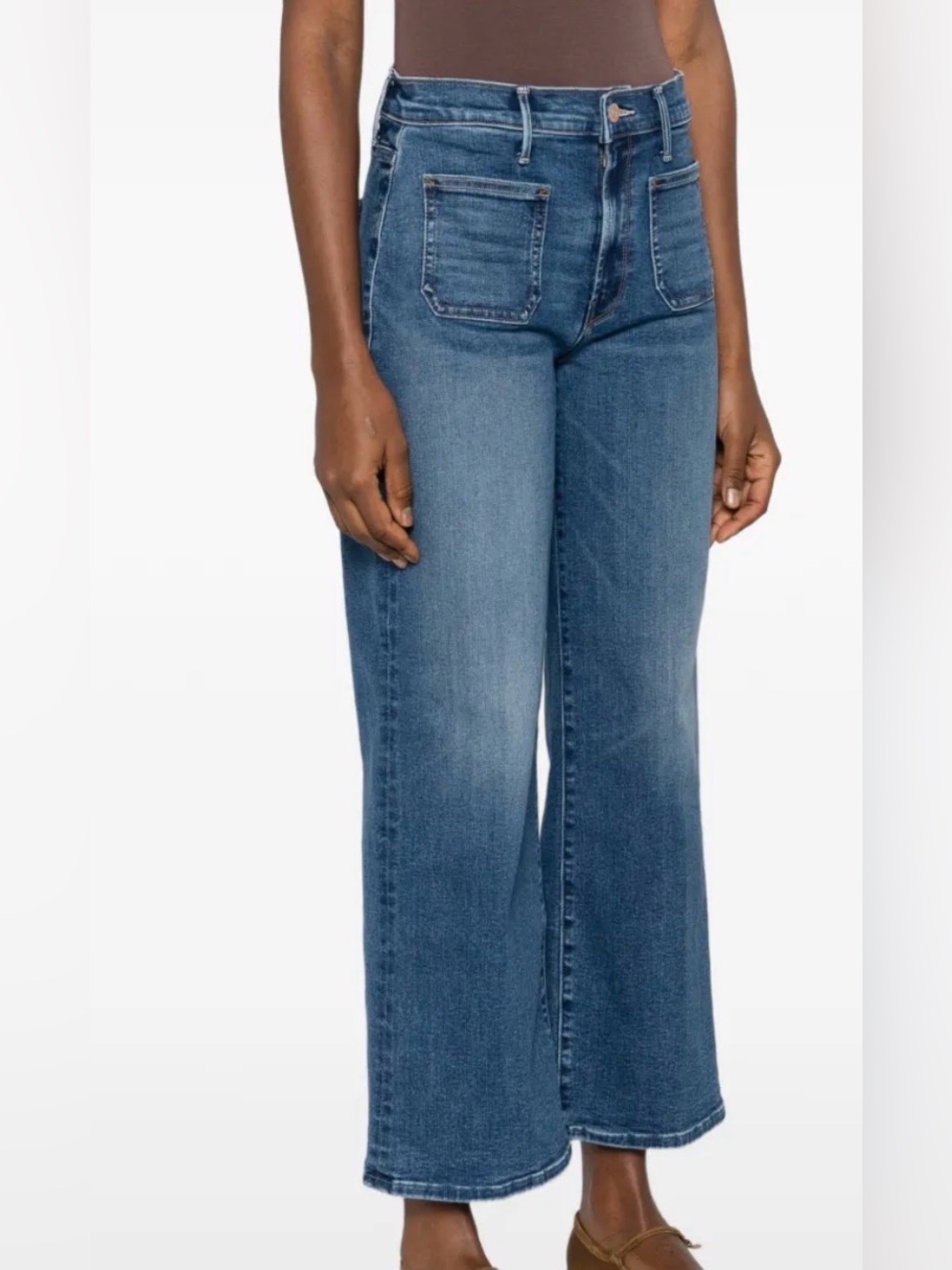Mother Patch Pocket Mid Rise Maven Ankle Jeans Sz 28” - Picture 3 of 16